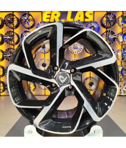 4 Adet BK-5714 7*16 4*108 ET25 65,1 BLACK MACHINED JANT (Takım)