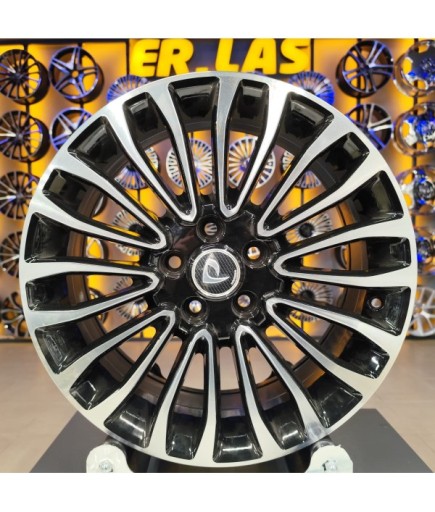 4 Adet BKY-1158 7*17 5*108 ET50 63,4 BLACK MACHINED JANT (Takım)