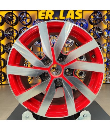 4 Adet TORK-7650 6,5*16 5*112 ET45 57,1 RED MACK JANT (Takım)