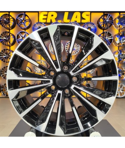 4 Adet SONIC 1019 7.5*17 5*114.3 ET40 67.1 BLACK MACK JANT (Takım)