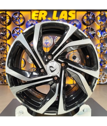 4 Adet BK-5762 6*14 4*100 ET35 60.1 BLACK MACK JANT (Takım)