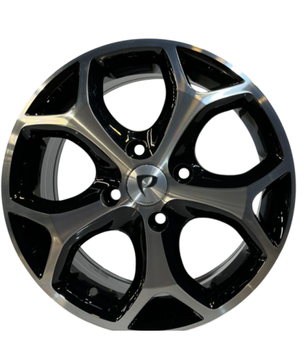 4 Adet BK-386 6.5*15 4*108 ET45 63.4 BLACK MACK JANT (Takım)