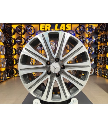 4 Adet MERCEDES ORIJINAL 7.5-8.5*18 5*112 ET52 66.6 GUN MACK JANT REVİZE EDİLMİŞ (Takım)