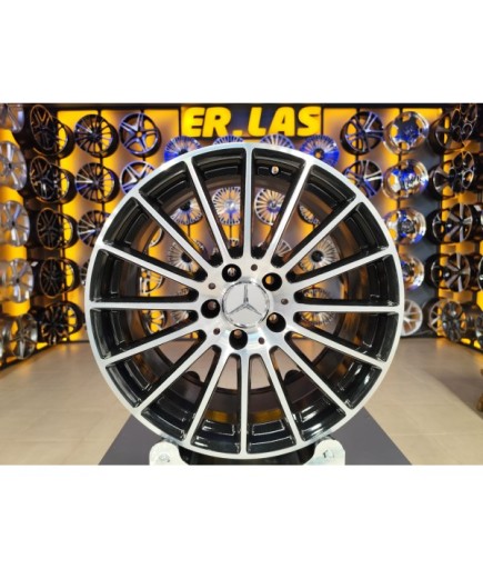 4 Adet MERCEDES ORIJINAL 8-9*18 5*112 ET43 66.6 BLACK MACK JANT REVİZE EDİLMİŞ (Takım)