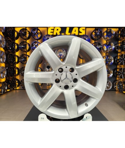 4 Adet MERCEDES ORIJINAL 8.5*17 5*112 ET35 66.6 SILVER JANT REVİZE EDİLMİŞ (Takım)