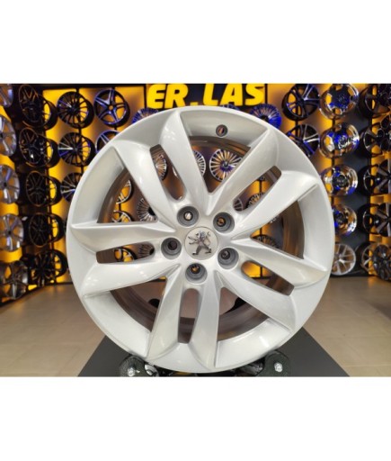 4 Adet PEUGEOT ORIJINAL 7*17 5*108 ET46 65.1 SILVER JANT REVİZE EDİLMİŞ (Takım)