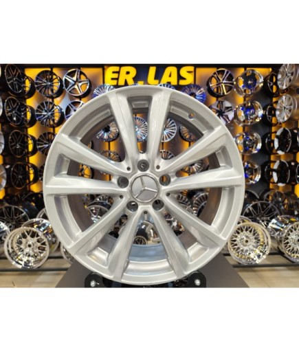 4 Adet MERCEDES ORIJINAL 7.5*18 5*112 ET52 66.6 SILVER JANT REVİZE EDİLMİŞ (Takım)