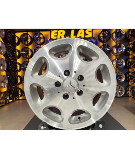 4 Adet MERCEDES ORIJINAL 7*15 5*112 ET40 66.6 SILVER JANT REVİZE EDİLMİŞ (Takım)
