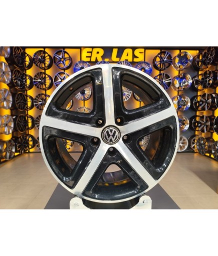 4 Adet VOLKSWAGEN ORIJINAL 9*19 5*130 ET60 66.45 BLACK MACK JANT REVİZE EDİLMİŞ (Takım)