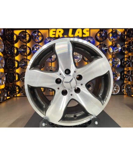 4 Adet MERCEDES ORIJINAL 7.5*16 5*112 ET35 66.6 GUN MACK JANT REVİZE EDİLMİŞ (Takım)