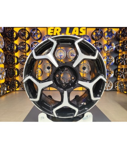 4 Adet SATO-5366 7*17 4*100 ET40 BLACK MACK JANT REVİZE EDİLMİŞ (Takım)