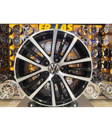 4 Adet VOLKSWAGEN ORIJINAL 7*17 5*112 ET54 57.1 BLACK MACK JANT REVİZE EDİLMİŞ (Takım)