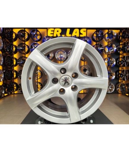 4 Adet PEUGEOT ORIJINAL 6.5*16 5*108 ET50 65.1 SILVER JANT REVİZE EDİLMİŞ (Takım)
