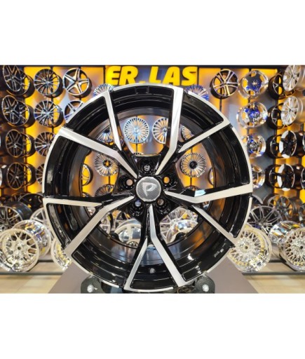 4 Adet BK-5801 7.5*17 5*100 ET35 57.1 BLACK MACK JANT (Takım)