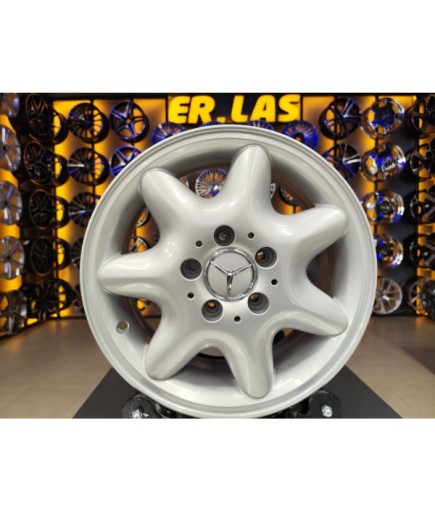 4 Adet MERCEDES ORIJINAL 6*15 5*112 ET31 66.6 SILVER JANT REVİZE EDİLMİŞ  (Takım)