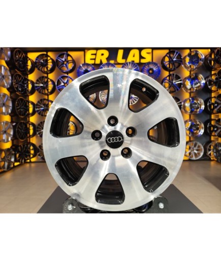 4 Adet AUDİ ORIJINAL 7.5*15 5*112 ET35 57.1 BLACK MACK JANT REVİZE EDİLMİŞ (Takım)
