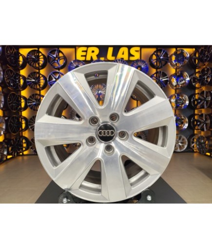 4 Adet AUDİ ORIJINAL 7.5*16 5*112 ET45 57.1 SILVER JANT YENİLENMİŞ (Takım)