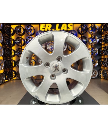 4 Adet PEUGEOT APOLLO ORIJINAL 6*15 4*108 ET27 65.1 SILVER JANT YENİLENMİŞ (Takım)