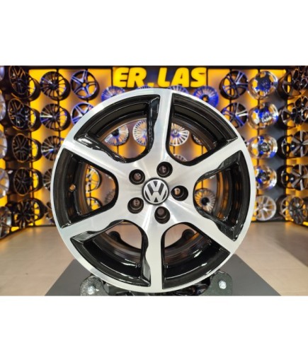 4 Adet VOLKSWAGEN POLO ORIJINAL 6*15 5*100 ET40 57.1 BLACK MACK JANT YENİLENMİŞ (Takım)