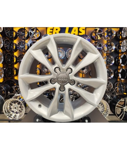 4 Adet AUDİ ORIJINAL 7.5*17 5*112 ET56 ET56 57.1 SILVER JANT YENİLENMİŞ (Takım)