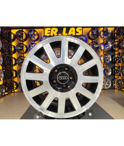 4 Adet AUDİ ORIJINAL 6*15 5*100 ET35 57.1 BLACK MACK JANT YENİLENMİŞ (Takım)