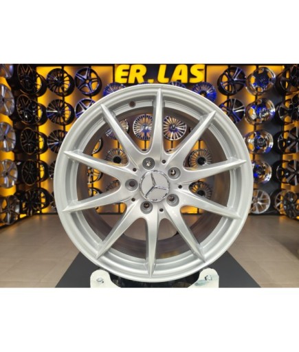 4 Adet MERCEDES ORIJINAL 7.5*17 5*112 ET53 66.6 SILVER JANT YENİLENMİŞ (Takım)