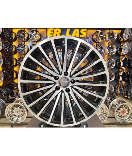4 Adet MERCEDES ORIJINAL 8-9*20 5*112 ET28 66.6 BLACK MACK JANT YENİLENMİŞ (Takım)