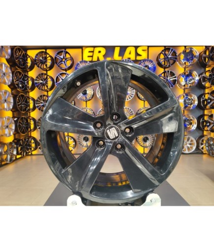 4 Adet SEAT ORIJINAL 7.5*17 5*112 ET51 57.1 BLACK JANT YENİLENMİŞ (Takım)