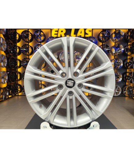 4 Adet SEAT ORIJINAL 7*17 5*112 ET49 57.1 SILVER JANT YENİLENMİŞ (Takım)