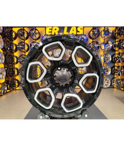 4 Adet TORK-D2827 9*17 6*114.3 ET-10 BLACK JANT YENİLENMİŞ (Takım)