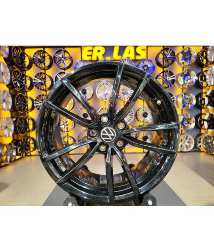 4 Adet DY-407 7.5*17 5*112 ET40 57.1 BLACK JANT YENİLENMİŞ (Takım)
