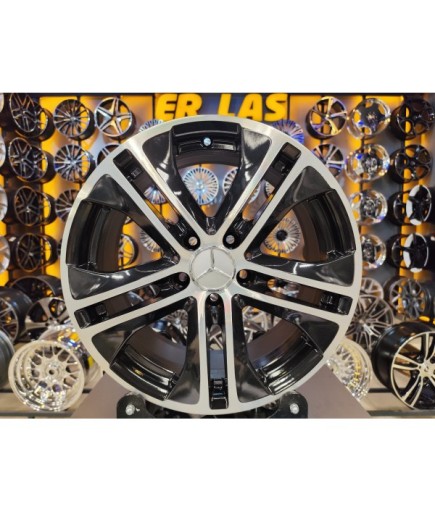 4 Adet MERCEDES ORIJINAL 8*17 5*112 ET48 66.6 BLACK MACK JANT YENİLENMİŞ (Takım)